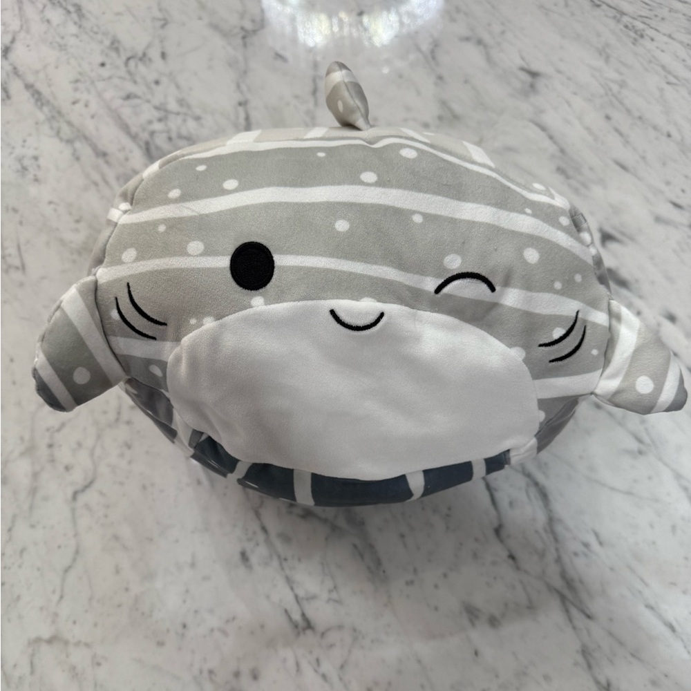 NEW Squishmallows Stackables 12" Sachie the Striped Grey Shark Whale 2023